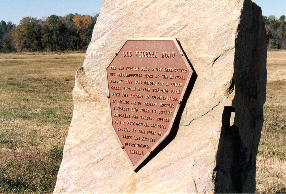Federal Road Historical Marker 1990